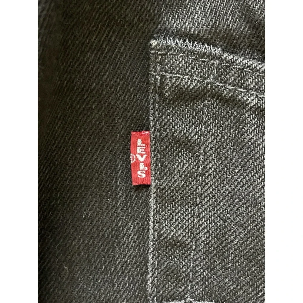 Levi's x DENIM TEARS 501 Black Cotton Wreath Denim Jeans 34W x 34L Preowned